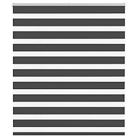 vidaXL Rullgardin zebra svart 120x100 cm tyg bredd 115,9cm polyester