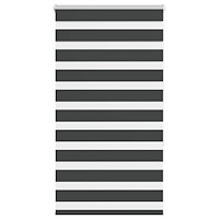 vidaXL Rullgardin zebra svart 70x150 cm tyg bredd 65,9 cm polyester