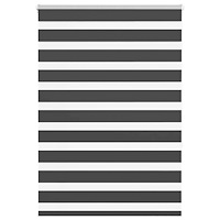 vidaXL Rullgardin zebra svart 100x150 cm tyg bredd 95,9 cm polyester