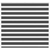 vidaXL Rullgardin zebra svart 155x150 cm tyg bredd 150,9cm polyester