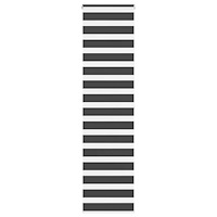 vidaXL Rullgardin zebra svart 65x200 cm tyg bredd 60,9 cm polyester