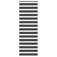 vidaXL Rullgardin zebra svart 70x200 cm tyg bredd 65,9 cm polyester