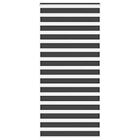 vidaXL Rullgardin zebra svart 100x200 cm tyg bredd 95,9 cm polyester