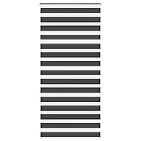 vidaXL Rullgardin zebra svart 105x200 cm tyg bredd 100,9 cm polyester