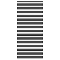 vidaXL Rullgardin zebra svart 115x200 cm tyg bredd 110,9 cm polyester