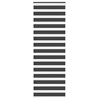 vidaXL Rullgardin zebra svart 80x230 cm tyg bredd 75,9 cm polyester