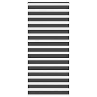 vidaXL Rullgardin zebra svart 105x230 cm tyg bredd 100,9 cm polyester