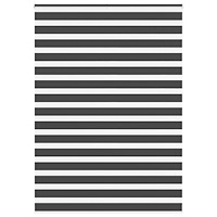 vidaXL Rullgardin zebra svart 160x230 cm tyg bredd 155,9 cm polyester