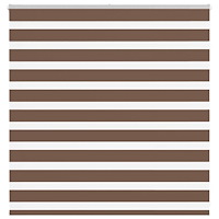 vidaXL Rullgardin zebra brun 150x100 cm tyg bredd 145,9 cm polyester