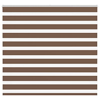 vidaXL Rullgardin zebra brun 155x100 cm tyg bredd 150,9 cm polyester