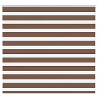 vidaXL Rullgardin zebra brun 160x100 cm tyg bredd 155,9 cm polyester
