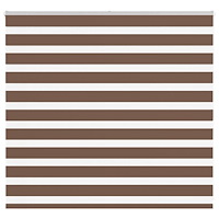 vidaXL Rullgardin zebra brun 165x100 cm tyg bredd 160,9 cm polyester