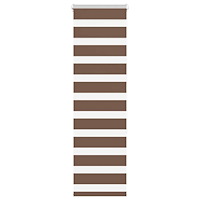vidaXL Rullgardin zebra brun 40x150 cm tyg bredd 35,9 cm polyester