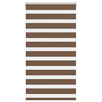 vidaXL Rullgardin zebra brun 70x150 cm tyg bredd 65,9 cm polyester