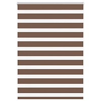vidaXL Rullgardin zebra brun 95x150 cm tyg bredd 90,9 cm polyester