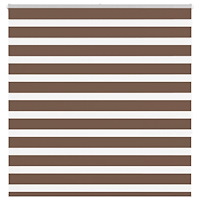 vidaXL Rullgardin zebra brun 145x150 cm tyg bredd 140,9 cm polyester