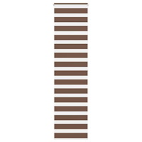 vidaXL Rullgardin zebra brun 65x200 cm tyg bredd 60,9 cm polyester