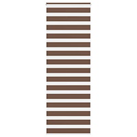 vidaXL Rullgardin zebra brun 70x200 cm tyg bredd 65,9 cm polyester