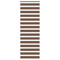 vidaXL Rullgardin zebra brun 70x230 cm tyg bredd 65,9 cm polyester
