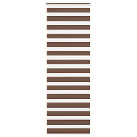vidaXL Rullgardin zebra brun 90x230 cm tyg bredd 85,9 cm polyester