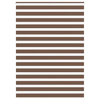 vidaXL Rullgardin zebra brun 165x230 cm tyg bredd 160,9 cm polyester