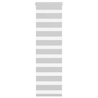 vidaXL Rullgardin zebra ljusgrå 45x100 cm tyg bredd 40,9 cm polyester