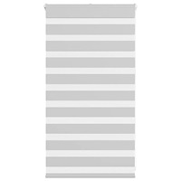 vidaXL Rullgardin zebra ljusgrå 75x100 cm tyg bredd 70,9 cm polyester