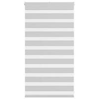 vidaXL Rullgardin zebra ljusgrå 85x100 cm tyg bredd 80,9 cm polyester