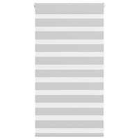 vidaXL Rullgardin zebra ljusgrå 90x100 cm tyg bredd 85,9 cm polyester