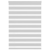 vidaXL Rullgardin zebra ljusgrå 95x100 cm tyg bredd 90,9 cm polyester