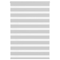 vidaXL Rullgardin zebra ljusgrå 110x100 cm tyg bredd 105,9cm polyester