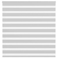 vidaXL Rullgardin zebra ljusgrå 140x100 cm tyg bredd 135,9cm polyester