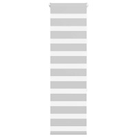 vidaXL Rullgardin zebra ljusgrå 50x150 cm tyg bredd 45,9 cm polyester