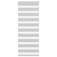 vidaXL Rullgardin zebra ljusgrå 65x150 cm tyg bredd 60,9 cm polyester
