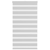 vidaXL Rullgardin zebra ljusgrå 75x150 cm tyg bredd 70,9 cm polyester