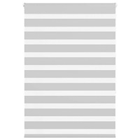 vidaXL Rullgardin zebra ljusgrå 95x150 cm tyg bredd 90,9 cm polyester