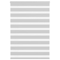 vidaXL Rullgardin zebra ljusgrå 110x150 cm tyg bredd 105,9cm polyester