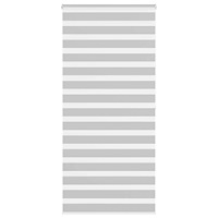vidaXL Rullgardin zebra ljusgrå 95x200 cm tyg bredd 90,9 cm polyester