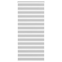 vidaXL Rullgardin zebra ljusgrå 115x200 cm tyg bredd 110,9cm polyester