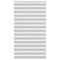 vidaXL Rullgardin zebra ljusgrå 120x200 cm tyg bredd 115,9cm polyester