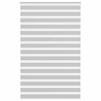 vidaXL Rullgardin zebra ljusgrå 140x200 cm tyg bredd 135,9cm polyester