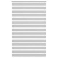 vidaXL Rullgardin zebra ljusgrå 145x200 cm tyg bredd 140,9cm polyester