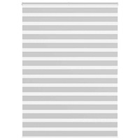 vidaXL Rullgardin zebra ljusgrå 160x200 cm tyg bredd 155,9cm polyester