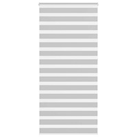 vidaXL Rullgardin zebra ljusgrå 100x230 cm tyg bredd 95,9 cm polyester