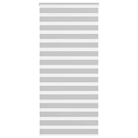 vidaXL Rullgardin zebra ljusgrå 105x230 cm tyg bredd 100,9cm polyester