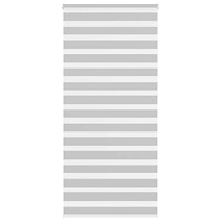 vidaXL Rullgardin zebra ljusgrå 110x230 cm tyg bredd 105,9cm polyester