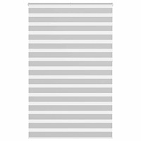 vidaXL Rullgardin zebra ljusgrå 145x230 cm tyg bredd 140,9cm polyester
