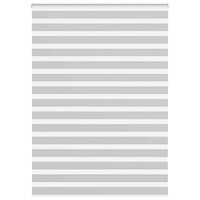 vidaXL Rullgardin zebra ljusgrå 165x230 cm tyg bredd 160,9cm polyester