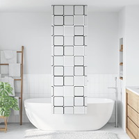vidaXL Rullgardin för dusch 60x240 cm tyg bredd 56 cm