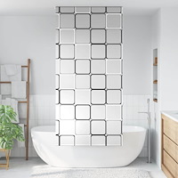 vidaXL Rullgardin för dusch 90x240 cm tyg bredd 86 cm